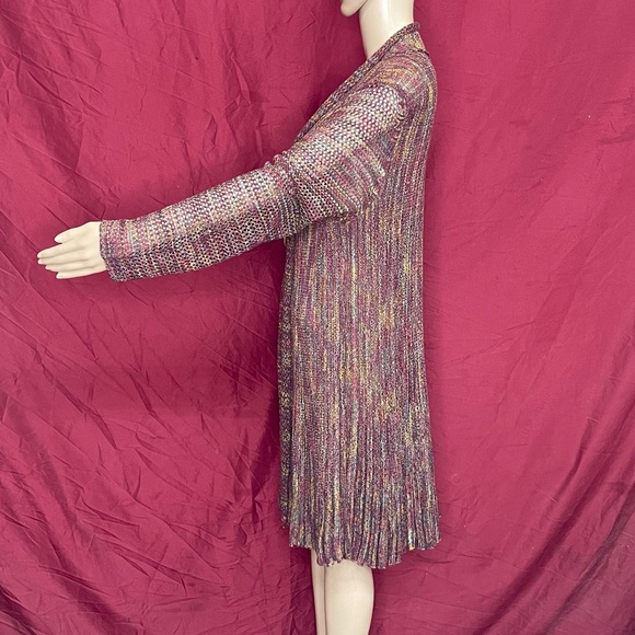 Krazy Kat Long Pleated Net Cardigan XXL - Picture 3 of 6